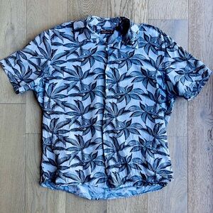 Hawaiian Shirt Men’s L 100% Cotton Beach Shirt Cruise Vintage AXIST